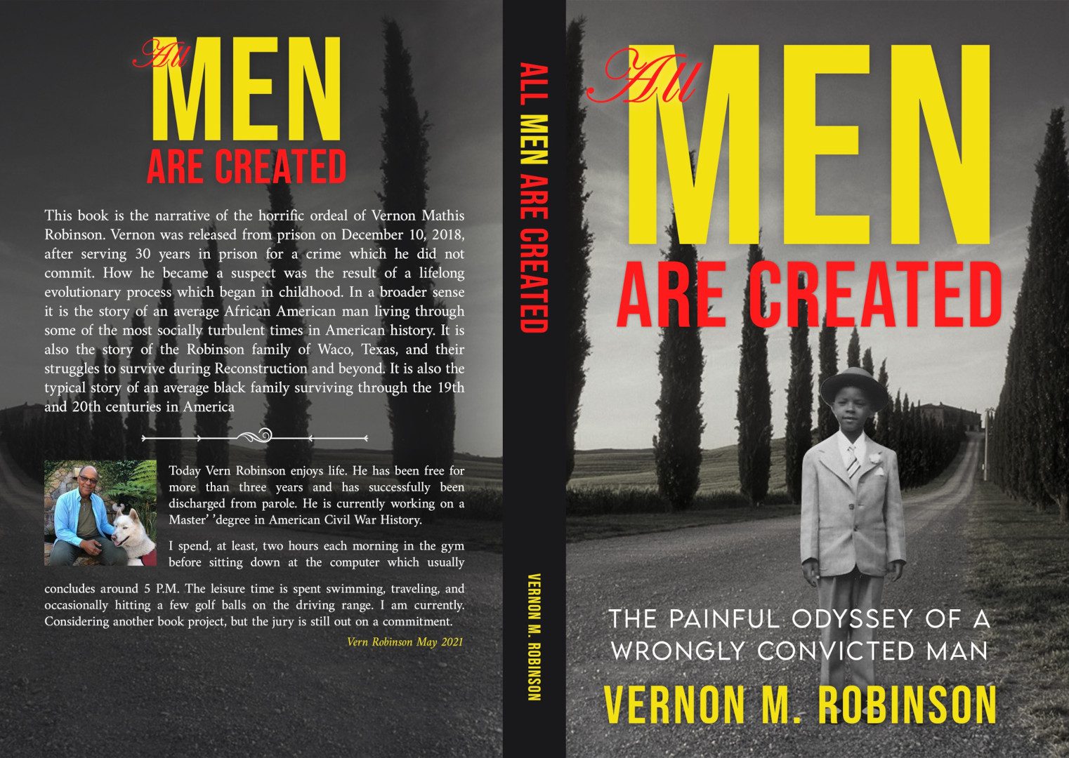 A book cover with the title of men are created.
